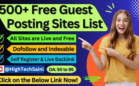 500 Free Guest Posting Sites List (DA 30-90) 2025